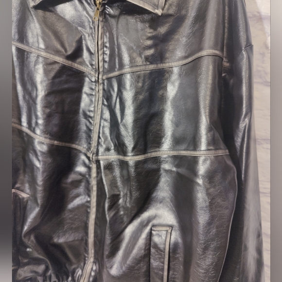 Womens Oversized Y2K Faux Leather Jackets Vintage Fashion Motorcycle Coat - Picture 11 of 13